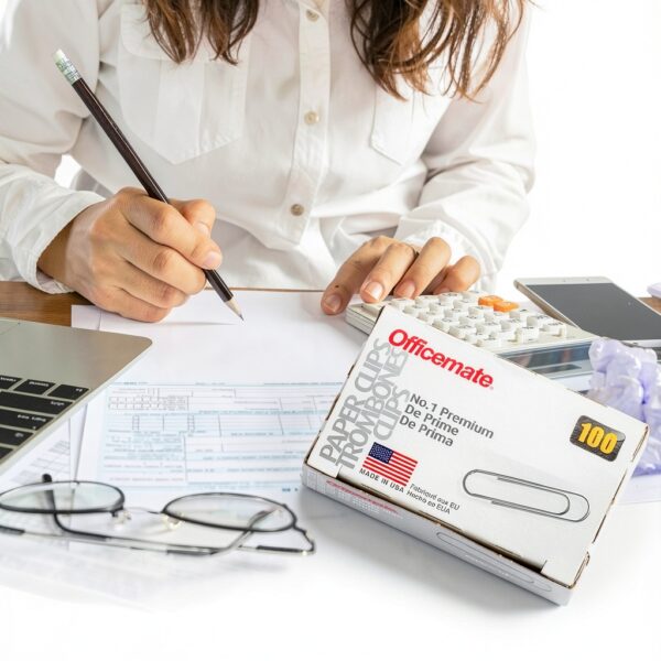 Officemate Steel Paper Clips Silver No 1 10 Pack-4