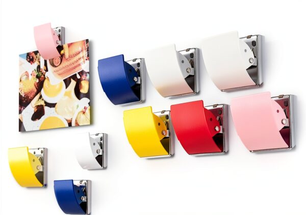 PLUS Magnetic Clips Stainless Steel Rubber Backing Office-3