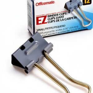 Officemate EZ Binder Clips Tempered Steel Office-0