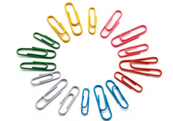 Bflaae Paper Clips 350PCS Multi Color Rust Resistant Steel-3