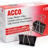 ACCO Brands Binder Clips Black Steel Office Organization-0