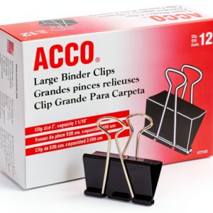 ACCO Brands Binder Clips Black Steel Office Organization-0