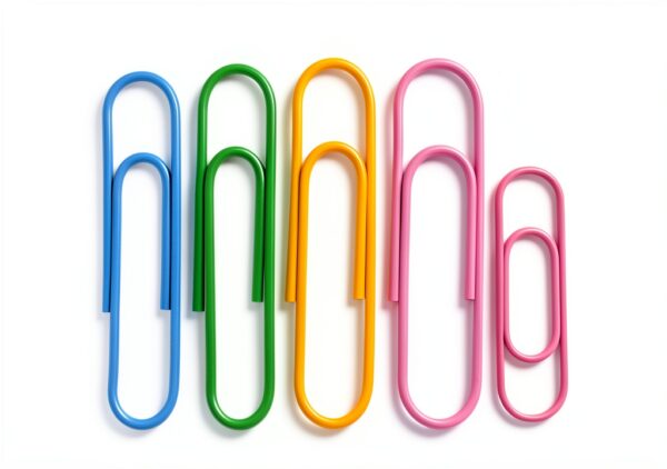 Vinaco Paper Clips Colorful Rust Resistant Office Supplies-1