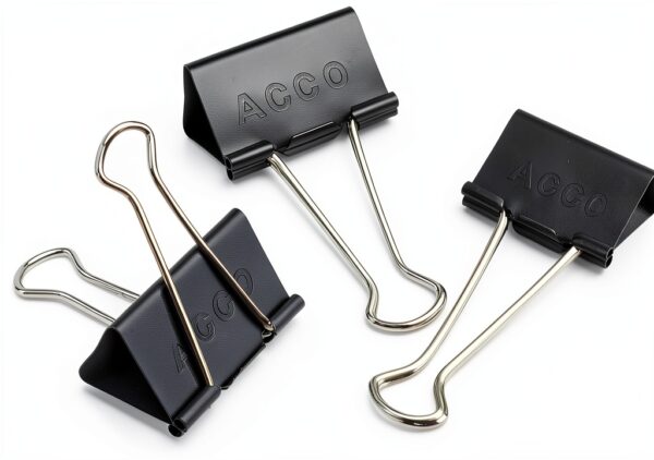 ACCO Brands Binder Clips Black Steel Office Organization-4
