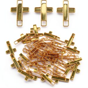 Notoke Gold Cross Paper Clips Metal Bible Study Journaling-0