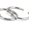 Decymis 1 Inch Silver Book Rings Nickel Plated Steel 50 Pack-3