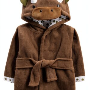 A D Sutton Baby Bath Robe Cotton Hooded Dinosaur-0