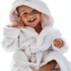 HIPHOP PANDA Baby Boys Robe Ultra Thick Absorbent White-0