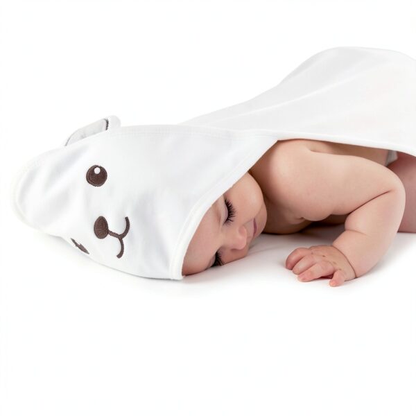 HIPHOP PANDA Baby Boys Robe Ultra Thick Absorbent White-3