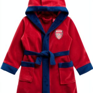 AFC Baby Boys Robe Woven Crest Contrast Trim Pockets-0
