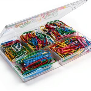 Bflaae Paper Clips 350PCS Multi Color Rust Resistant Steel-0