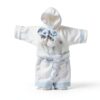 Spasilk Baby Boys Hooded Terry Robe Gingham Trim-3