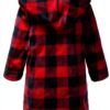 Generic Kids Flannel Robe Cartoon Hooded All Seasons-1