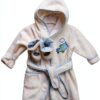 Spasilk Baby Boys Hooded Terry Robe Gingham Trim-0