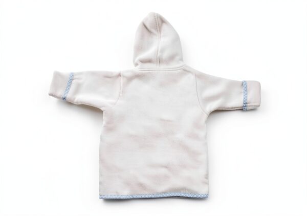 Spasilk Baby Boys Hooded Terry Robe Gingham Trim-2