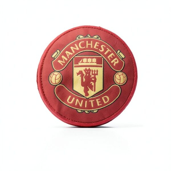 MUFC Baby Robe Boys Red Woven Crest Soft Gown-1