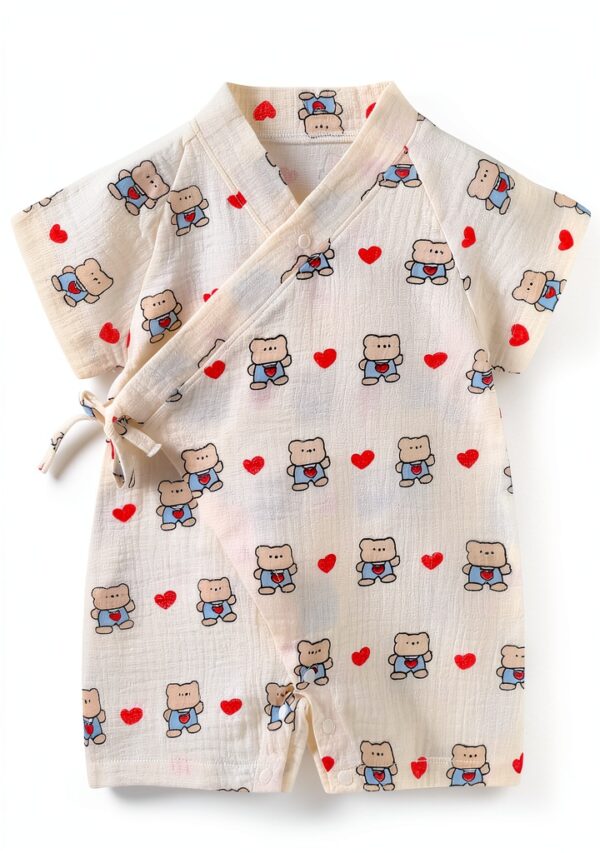 PAUBOLI Baby Robe Cotton Pajamas Soft Absorbent Diaper-0