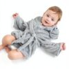 Renxian Baby Plush Robe Soft Coral Fleece Unisex Newborn-6