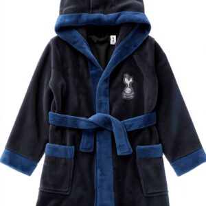 Tottenham Baby Robe Navy Blue Official Club Crest Gift-0