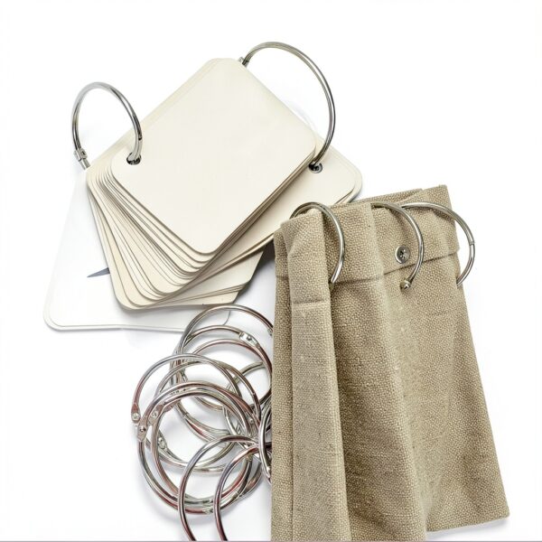 KTOJOY 2 Inch Metal Book Rings Silver Office Supplies-7