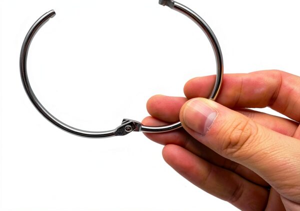 KTOJOY 2 Inch Metal Book Rings Silver Office Supplies-2