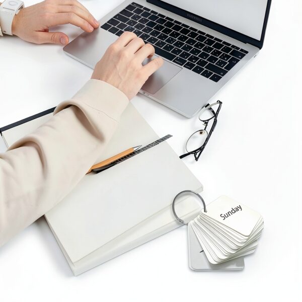 KTOJOY 2 Inch Metal Book Rings Silver Office Supplies-5