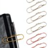 Ceemiaa Metal Pen Clips Gold Silver Rose Gold Office-0
