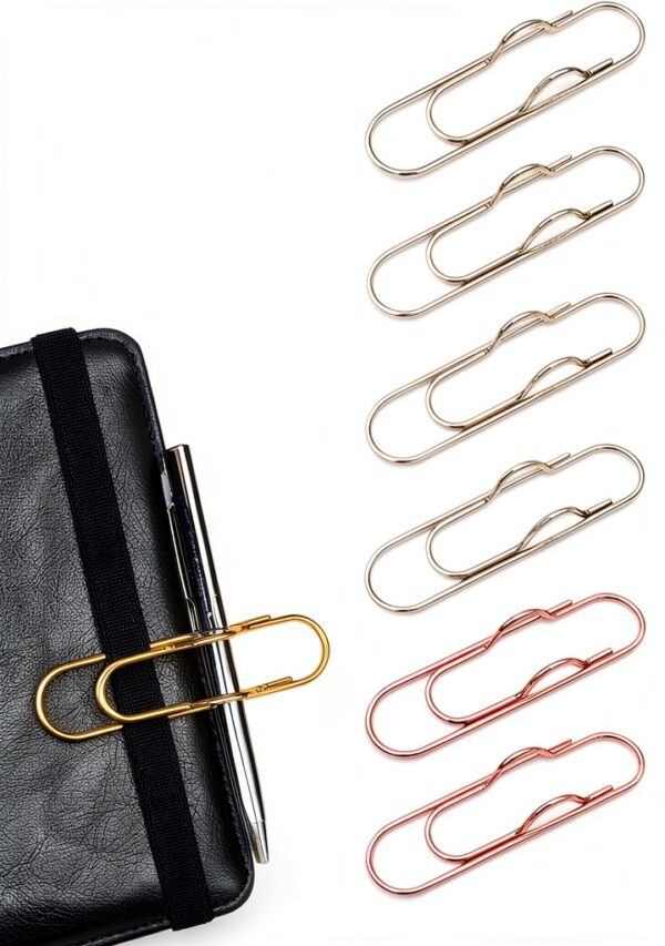 Ceemiaa Metal Pen Clips Gold Silver Rose Gold Office-0
