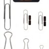 Luxurecourt Paper Clips Binder Clips Metal Silver Assorted-3