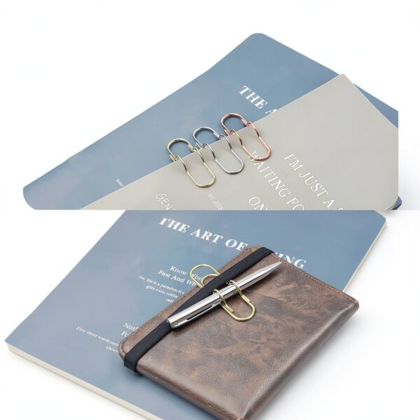 Ceemiaa Metal Pen Clips Gold Silver Rose Gold Office-4