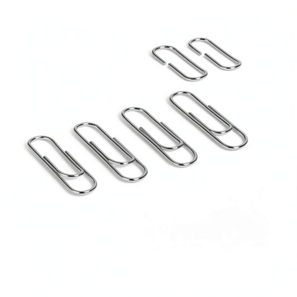 Aksiko Paper Clips Steel Nickel Coated Office School Home-2